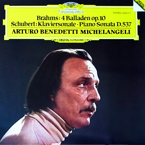 [중고] Arturo Benedetti Michelangeli / Brahms : Balladen Op.10, Schubert :Sonate D.537 (수입/4000432)