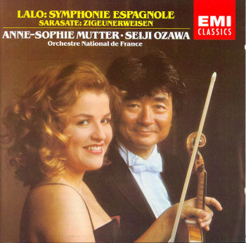 [중고] Anne-Sophie Mutter, Seiji Ozawa / Lalo : Symphonie espagnole &amp; Saraste : Zigeunerweisen (수입/cdc7473182)