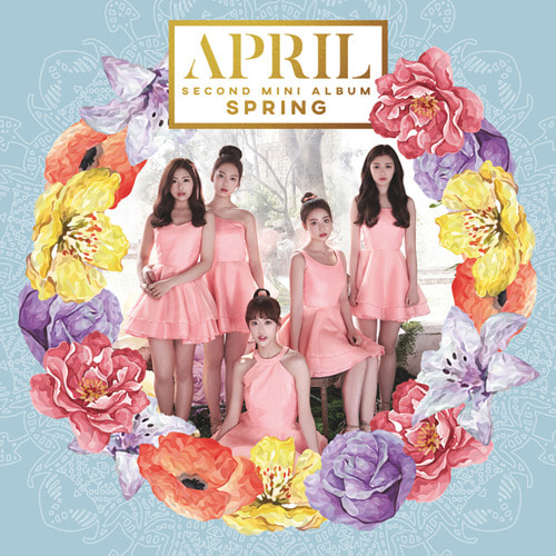[중고] 에이프릴 (April) / Spring (2rd Mini Album/싸인)