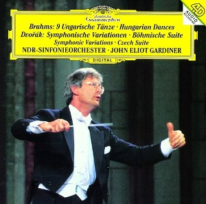 [중고] John Eliot Gardiner / Brahms : Hungarian Dances, Dvorak : Symphonic Variations (dg1318/4375062)