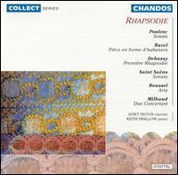[중고] Janet Hilton, Keith Swallow / Rhapsodie - French Music for Clarinet &amp; Piano (수입/chan6589)