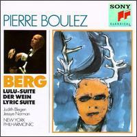 [중고] Pierre Boulez / Berg : Lulu-Suite, Der Wein, Lyrische Suite (수입/smk45838)