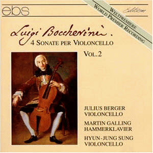 [중고] Julius Berger, 성현정, Martin Galling / Boccherini : Cello Sonatas, Vol.2 (수입/ebs6031)