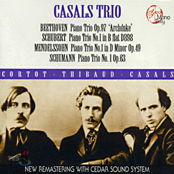 [중고] Casals Trio / Beethoven, Schumann, Schubert, Mendelssohn: Piano Trios (2CD/아웃케이스없음/gi20059)