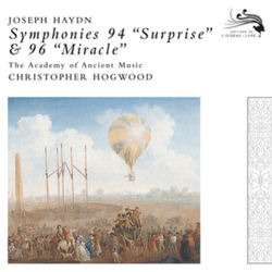 [중고] Christopher Hogwood / Haydn: Symphonies No.94 &#039;Surprise&#039;, No.96 &#039;Miracle&#039; (수입/4759111)