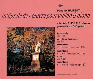 [중고] Michele Auclair, Genevieve Joy / Schubert: Complete Works for Violin and Piano (2CD/5046669752)