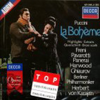 Herbert Von Karajan / Puccini : La Boheme - Highlights (미개봉/dd0776/홍보용)