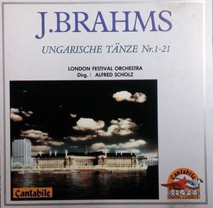 [중고] Alfred Scholz, London Festival Orchestra / Brahms : Unfarische Tanze Nr.1-21 (srk5013)
