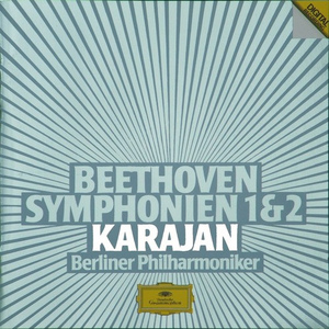 Karajan / Beethoven: Symphonien 1 &amp; 2 (미개봉/홍보용/dg0594)