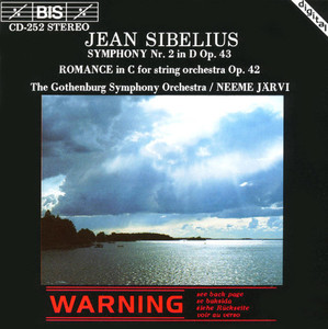 [중고] Neeme J&amp;auml;rvi / Jean Sibelius Symphony Nr. 2 In D Op. 43 (skcdl0173)