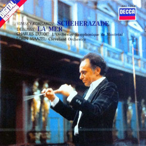 [중고] Charles Dutoit, Lorin Maazel / Rimsky- Korsakov : Scheherazade; Debussy : La Mer (do0108/4401242)