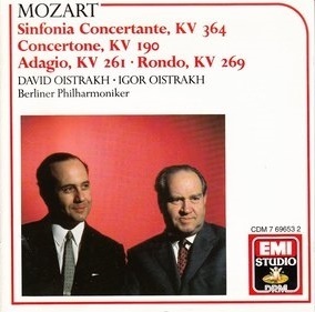 [중고] David Oistrakh / Mozart: Sinfonia Concertante (수입/cdm7696532)
