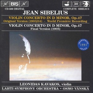 Leonidas Kavakos, Osmo Vanska / Sibelius : Violin Concerto (미개봉/시벨리우스 : 바이올린 협주곡 - 오리지널 버전과 최종 버전/수입/biscd500)