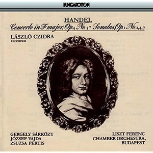 Laszlo Czidra / Handel : Recorder Concerto and Sonatas (수입/미개봉/hcd123752)