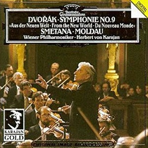 [중고] Karajan, Wiener Philhamoniker / Dvorak : Symphonie Nr.9, Smetana : Moldau (dg1198/4390092)