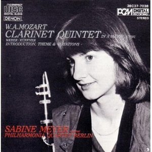 [중고] Sabine Meyer / Mozart : Clarinet Quintet KV581 (일본수입/38c377038)