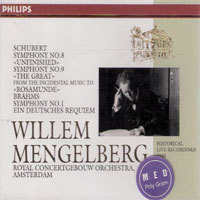 Willem Mengelberg / Schubert : Symphonies Nos, 8&amp;9, Rosamunde, etc. (3CD/미개봉/dp3563)