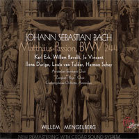 [중고] Willem Mengelberg / Bach : Matthaus-Passion, BWV244 (3CD/gi2048)