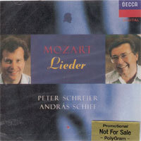 Peter Schreier, Andras Schiff / Mozart : Lieder (미개봉/홍보용/dd0943)