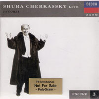 [중고] Shura Cherkassky / Live Vol.3 (홍보용/dd1313)