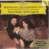 [중고] Mischa Maisky, Martha Argerich / Beethoven : Cellosonaten Op.5, Variationen (홍보용/dg0380)