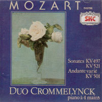 [중고] Duo Crommelynck / Mozart : Works for Piano 4 Hands (skcdl0064)