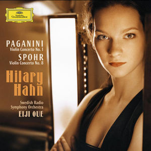 [중고] Hilary Hahn &amp; Eiji Oue / 파가니니 &amp; 스포어 : 바이올린 협주곡