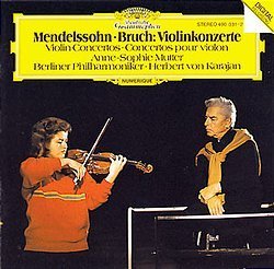 [중고] Anne-Sophie Mutter &amp; Herbert Von Karajan / Mendelssohn, Bruch : Violin Concertos (수입/4000312)