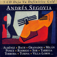 Andres Segovia / Deja Vu Definitive Gold (5CD/수입/미개봉/5x004)