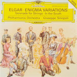 [중고] 필하모닉 오케스트라, 쥬세페 시노폴리 / Elgar : Enigma - Vatiationen, In the South, Seenade(홍보용) - 0902