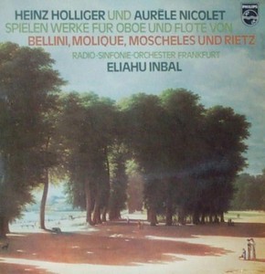 [중고] [LP] Heinz Holliger, Aurele Nicolet / Bellini : Works For Oboe And Flute (수입/9500070)