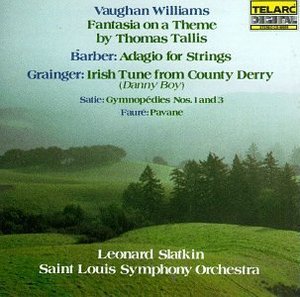 [중고] Leonard Slatkin / Vaughan Williams : Fantasia On A Theme By Thomas Tallis, Satie : Gymnopedie (수입/cd80059)