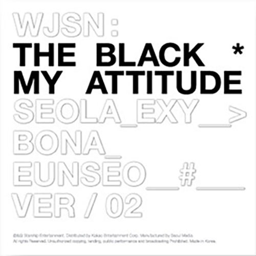 우주소녀 더블랙 (Cosmic Girls The Black) / 싱글 1집 My Attitude (Ver.2 화이트/미개봉)