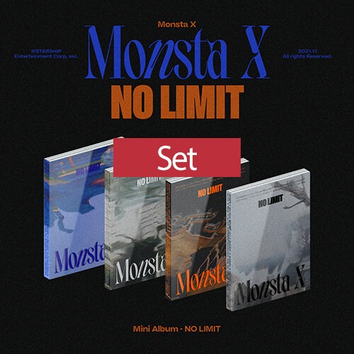 몬스타엑스 (Monsta X) / 미니 10집 NO LIMIT 세트 (Ver.1,2,3,4/ 미개봉)