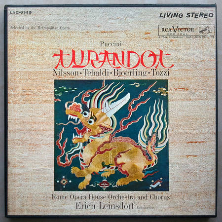 [중고] [LP] Erich Leisdorf / Puccini : Turandot (수입/하드박스/3LP/lsc61491)