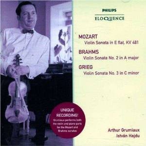 [중고] Arthur Grumiaux, Istvan Hajdu / Mozart, Brahms, Grieg: Violin Sonatas (수입/4767930)