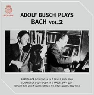 Adolf Busch / Adolf Busch Plays Bach Vol.2 (미개봉/mrcd0908)