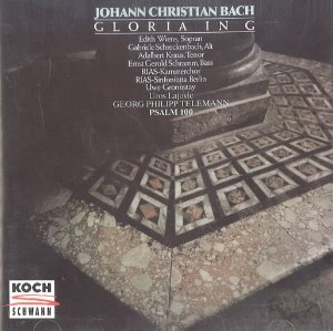 [중고] V.A. / Johann Christian Bach: Gloria In G, Georg Philipp Telemann: Psalm 100 (수입/312452)