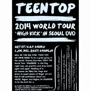 [중고] [DVD] 틴탑 (Teen Top) / 2014 World Tour High Kick in SEOUL DVD (2DVD+포토북)