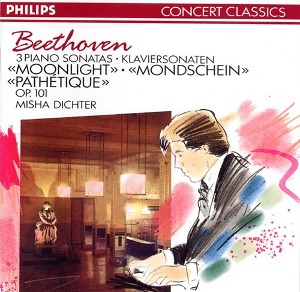 [중고] Misha Dichter / Beethoven: 3 Piano Sonatas Mondschein Pathetique Op. 101 (수입/4224752)