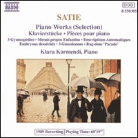 [중고] Klara Kormendi / Satie : Piano Works (수입/8550305)