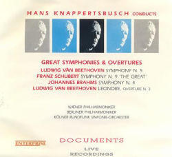 [중고] Hans Knappertsbusch / Beethoven : Symphony No.5 Op.67, Brahms : Symphony No.4 Op.98 , Schubert : Symphony No.9 D.944 The Great (수입/2CD/lv92930)