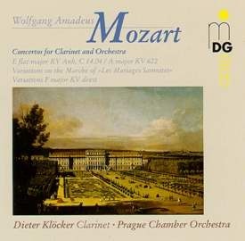 [중고] Dieter Klocker / Mozart : Clarinet Concerto K.622, Etc (수입/mdg30107552)