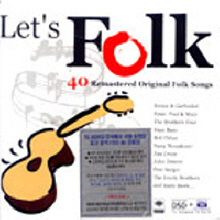 V.A. / Let&#039;s Folk/ 40 Remastered Original Folk Songs (2CD/Digipack/미개봉)