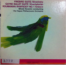 [중고] [LP] Witold Rowiski / Stravinsky : FireBird; KhachaTurian : Gayne Ballet Suite; Enesco : Roumanian Rhapsody In A Major, Op.11 No.1 (수입/프로모션용/lc3778)