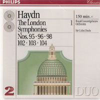[중고] Colin Davis / Haydn : Nos.95,96,98,102,103,104 (2CD/수입/4426112)