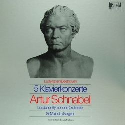 [중고] [LP] Artur Schnabel, Malcolm Sargent / Beethoven : 5 Klavierkonzerte (수입/하드박스/4LP/hc65014)