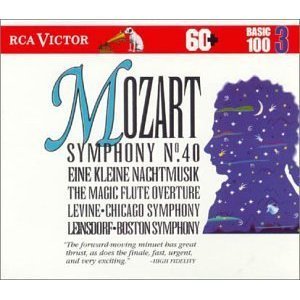 [중고] Erich Leinsdorf, Fritz Reiner, James Levine / Mozart : Symphony No. 40; Eine kleine Nachtmusik; Overtures (RCA Victor Basic 100, Vol. 3) (bmgcd9803)