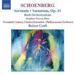 Robert Craft / 쇤베르크 : 세레나데, 관현악 변주곡, 바흐 관현악 편곡집 (Schoenberg : Serenade, Variations Op.31, Bach Orchestrations/수입/미개봉/8557522)