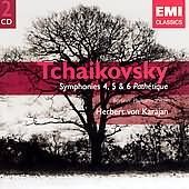 [중고] Herbert von Karajan / Tchaikovsky: Symphonies No.4 Op.36, No.5 Op.64, No.6 Op.74 Pathetique (2CD/ekc2d0889)
